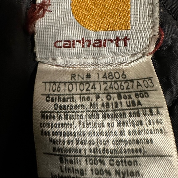 Vintage Carhartt  Distressed Quilt Artic Jacket  C26 MOS - Picture 11 of 12